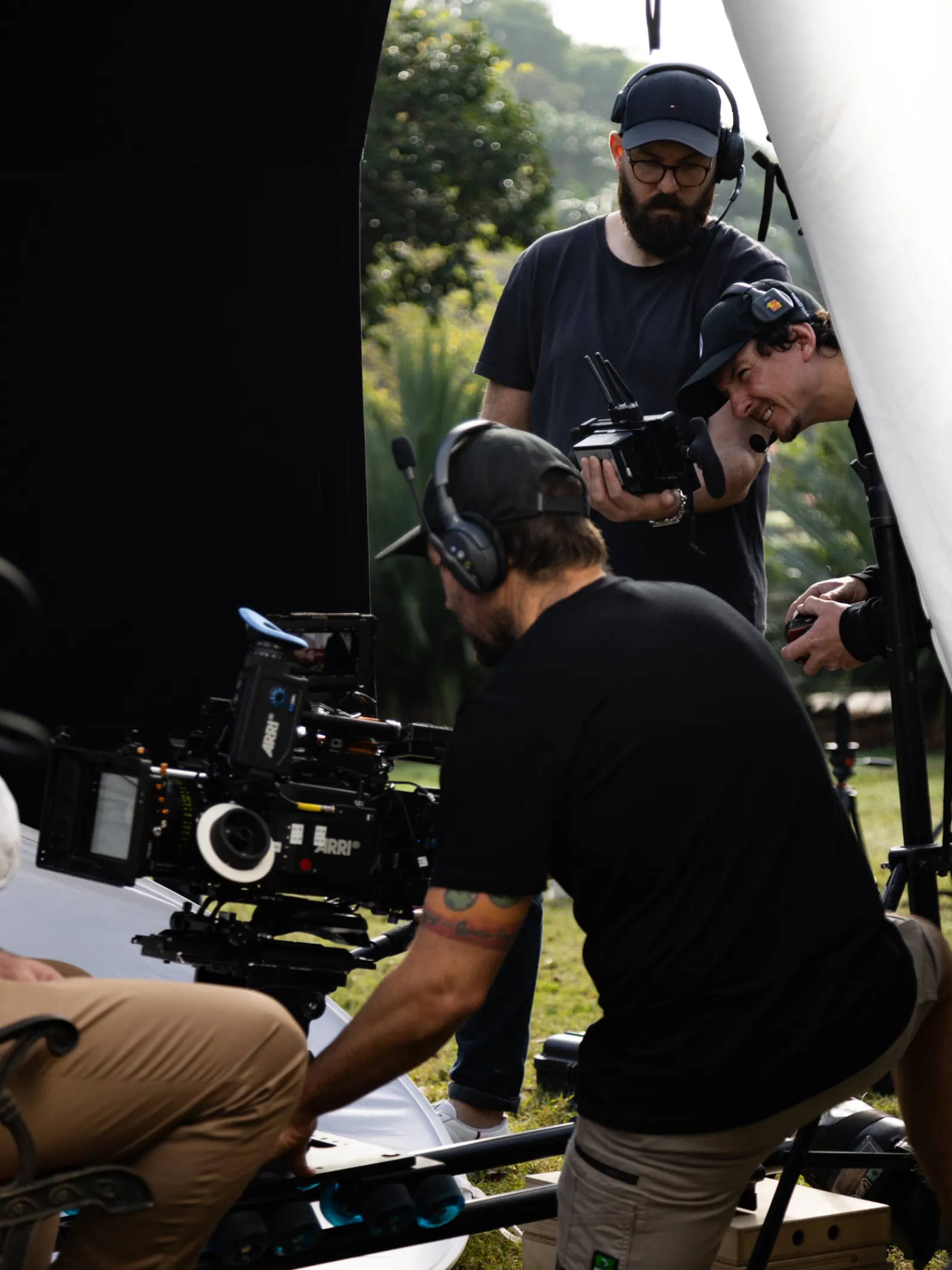 The ShareStory crew frames up the next scene in the Infor Pathway commercial.