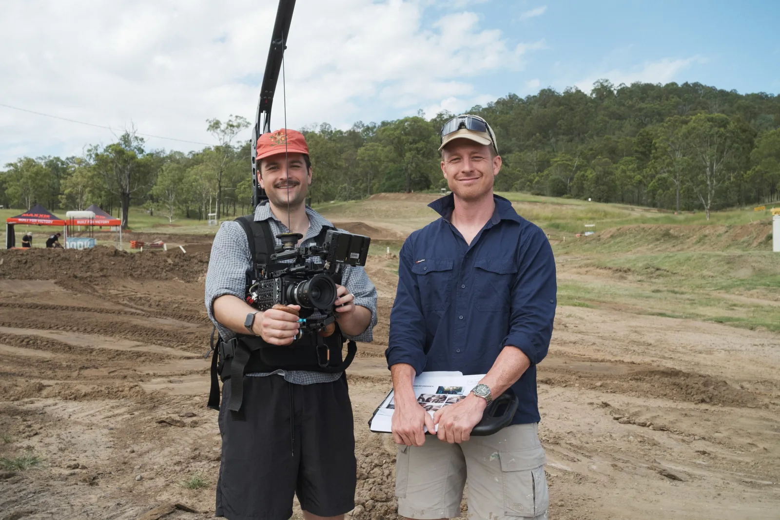 Matt and Andrew from ShareStory before things got very dusty at the QMP Track in Boonah QLD