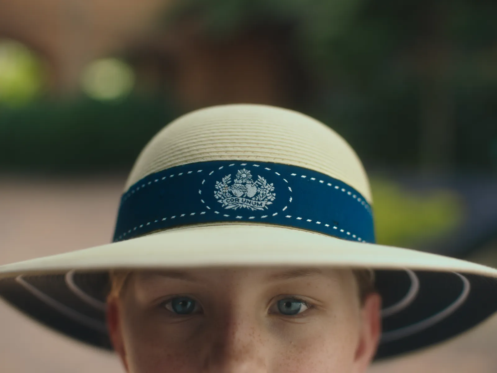 a classic wes anderson inspired frame of Alex from Stuartholme School's brand video